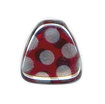 Dark Siam Pendant w/Silver Spots