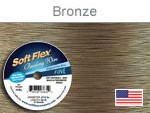 SOFT FLEX WIRE .014 DIA. 100 FT. STRAND GOLDEN BRONZE