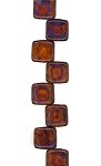 Amber - Matte Travertine - Two Hole Tile Bead