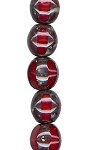 Dark Red Travertine Round