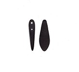 Matte Jet Double Drilled Dagger