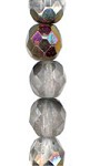 8mm Fire Polish - Matte Crystal Marea