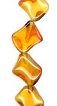 Topaz/White Twisted Rectangle
