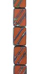 Pipestone Brown Travertine Engraved Rectangle