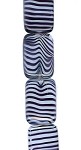 Jet/White Tiger Stripe Rectangle