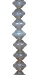 Grey Opal Saucer w/Faceted Middle