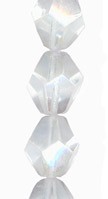 Rainbow Iris over Crystal 16mm Faceted Bicone