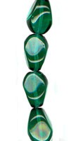 Transparent Emerald Tapered Oval
