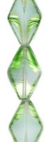 Green/Crystal/White Table Cut Diamond