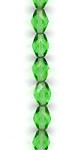 Transparent Peridot Faceted Oval
