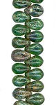 Transparent Green Travertine Teardrop