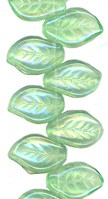 Rainbow Iris over Transparent Peridot Leaves
