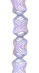 Violet Opal/Silver Abstract Butterfly