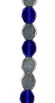 Transparent Cobalt/Silver Table Cut