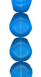 Transparent Aqua Matte Dented Ball
