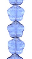 Transparent Sapphire Engraved Flower