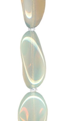 Beige Opal Irregular Oval