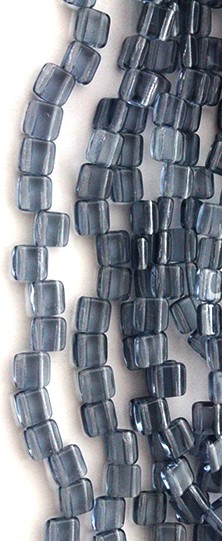 Indian Sapphire Two Hole Tile Bead