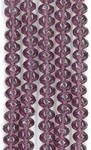 Twisted Rondelle Large - Amethyst 6x8mm