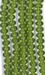 Twisted Rondelle Large - Olive 6x8mm