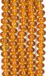 Twisted Rondelle Large - Topaz 6x8mm