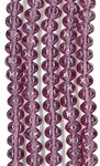 Twisted Rondelle Small - Amethyst 5x6mm