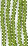 Twisted Rondelle Small - Olive 5x6mm