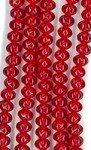 Twisted Rondelle Small - Siam 5x6mm