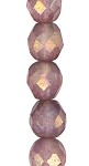 8mm Fire Polish - Matte Crystal Rose Bronze Luster