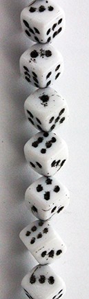 Czech Glass Dice Beads, 7 x 7mm Cubes