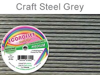 ECONOFLEX WIRE .019 DIA. 30 FT (9M) 1X7 STRAND STEEL GREY
