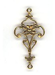 Antique Gold Flower Link