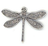 Antique Silver Small Dragonfly