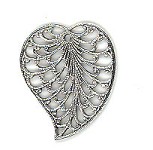 Antique Silver Flat Leaf