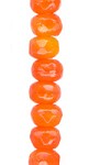 Gem Cut Rondelle - 3x2mm Tangerine - 12 Strands