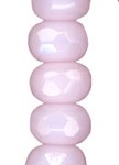 Gem Cut Rondelle - 3x5mm Pink Alabaster - 12 Strands