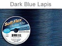 SOFT FLEX WIRE .019 DIA. 100 FT. 49 STRAND DARK BLUE LAPIS