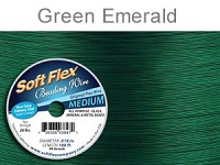 SOFT FLEX WIRE .019 DIA. 100 FT. 49 STRAND GREEN EMERALD