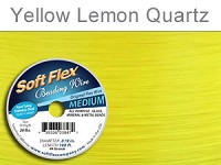 SOFT FLEX WIRE .019 DIA. 100 FT. 49 STRAND YELLOW LEMON QUARTZ
