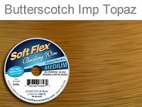 SOFT FLEX WIRE .019 DIA. 30 FT. 49 STRAND BUTTERSCOTCH IMPERIAL TOPAZ