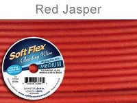 SOFT FLEX WIRE .019 DIA. 30 FT. 49 STRAND RED JASPER