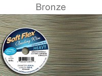 SOFT FLEX WIRE .024 DIA. 100 FT. 49 STRAND GOLDEN BRONZE