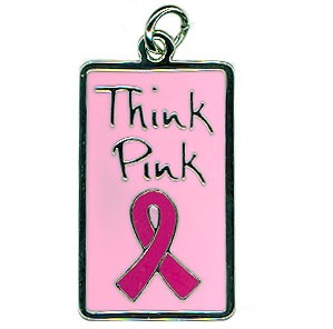 Think Pink Breast Cancer Charm