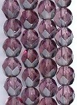 6mm Fire Polish - Amethyst 