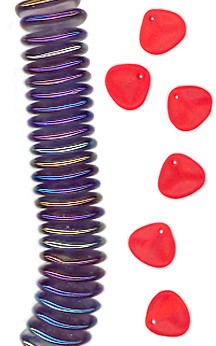 Petal - Transparent Amethyst Rainbow Iris 7mm