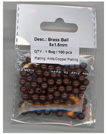 Antique Copper Spacer - Ball Style - FDS 06 BB5x1.5mm AC