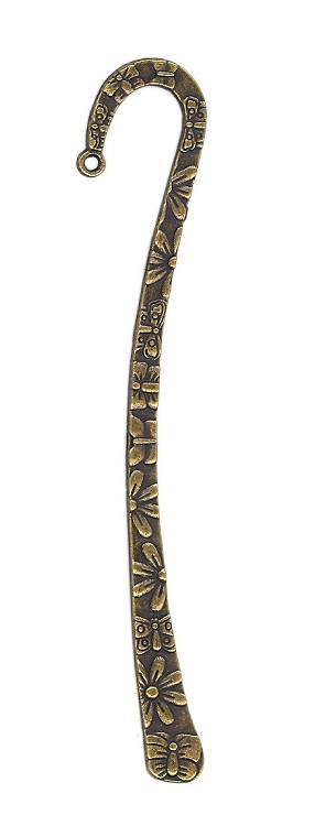 Flower/Butterfly Brass Bookmark