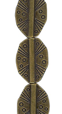 Brass Flat Irregular Oval