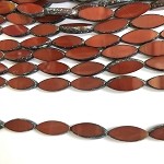 Brick Travertine 18mm Table Cut Oval