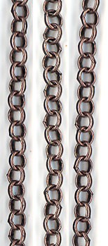 Antique Copper Chain - Round Link - 4mm - CHAC 13 BC01-04